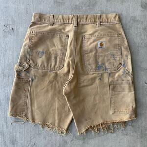 Vintage Y2K Carhartt brown double knee work wear carpenter shorts